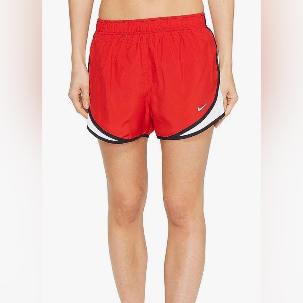 Nike Fit Dry Tempo Track Running Red Shorts w/ liner Womens MEDIUM